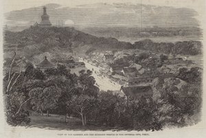 Veduta dei Giardini e del Tempio Buddista nella Città Imperiale, Pechino da Richard Principal Leitch